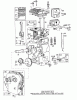 Toro 58231 - 26" Tiller, 1974 (4001270-4999999) Ersatzteile ENGINE MODEL NO. 130292 TYPE 0159-06 BRIGGS & STRATTON
