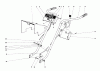 Toro 58231 - 26" Tiller, 1974 (4001270-4999999) Ersatzteile HANDLE ASSEMBLY