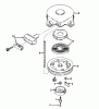 Toro 58235 - 26" Tiller, 1975 (5000001-5999999) Ersatzteile REWIND STARTER NO. 590420