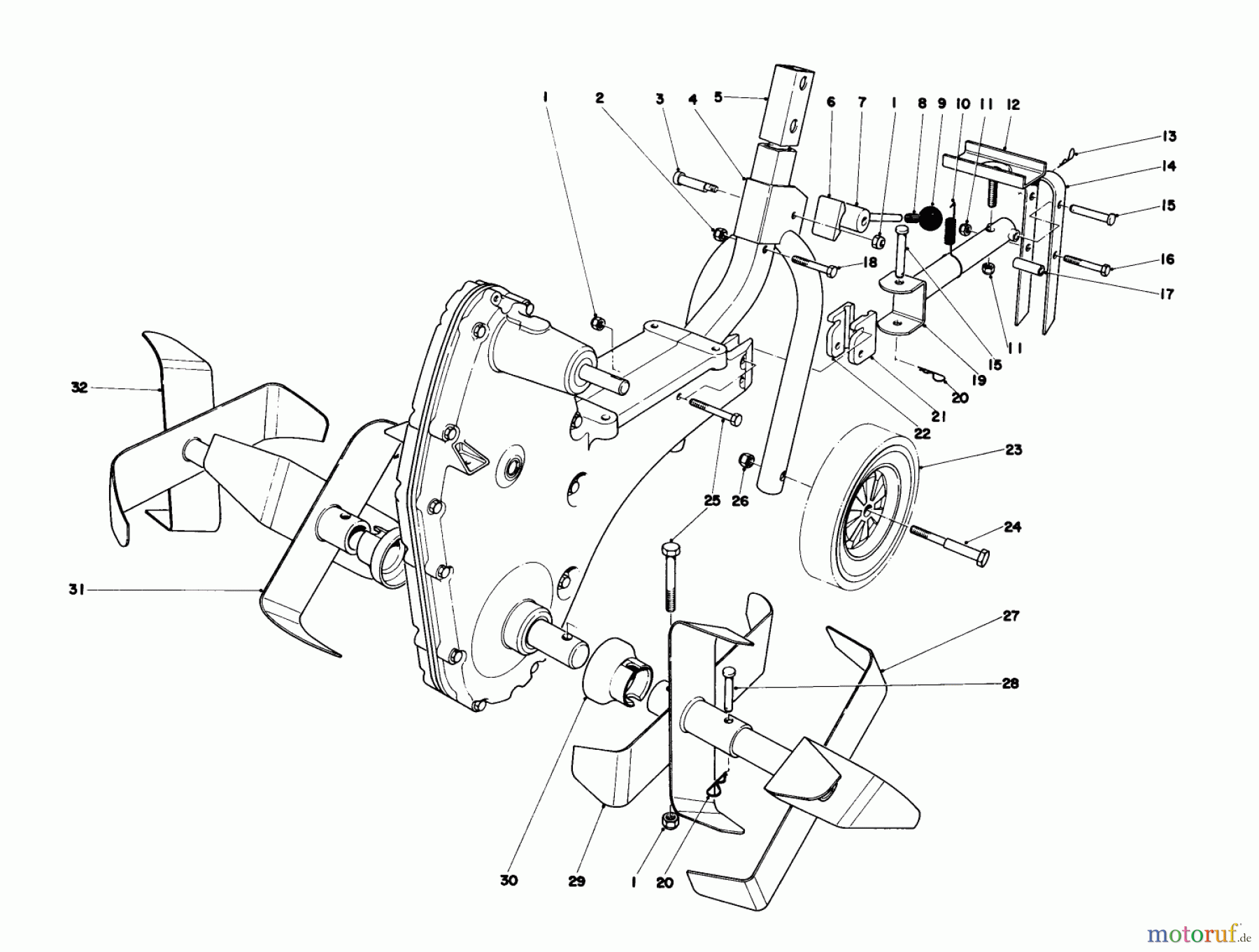  Toro Neu Tillers/Cultivators 58307 - Toro 22