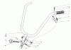 Toro 58307 - 22" Tiller, 1977 (7000001-7999999) Ersatzteile HANDLE ASSEMBLY MODEL 58307 & 58336