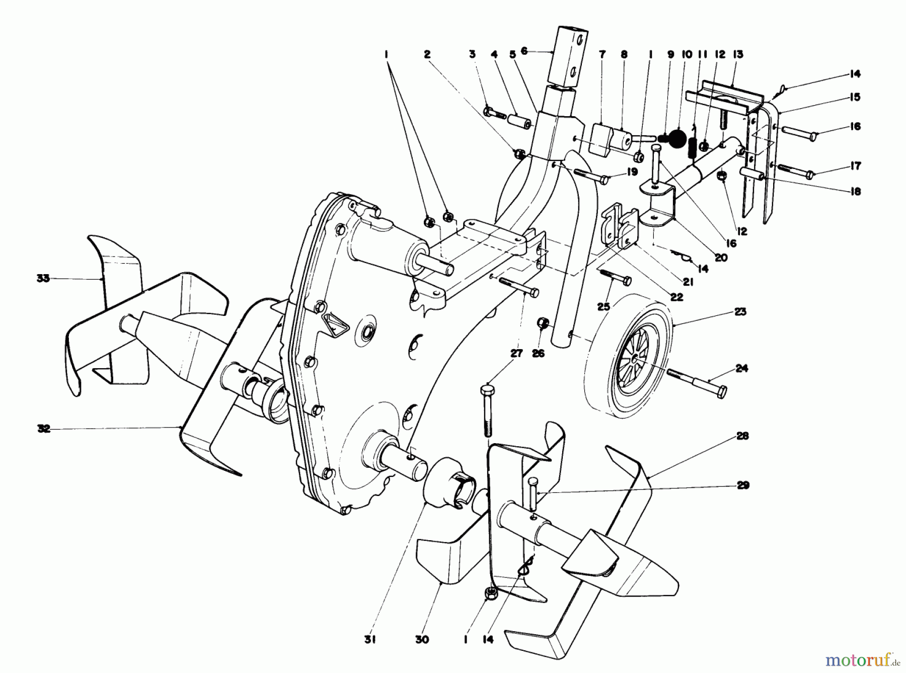  Toro Neu Tillers/Cultivators 58336 - Toro 22