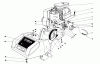 Toro 58336 - 22" Tiller, 1982 (2000001-2999999) Ersatzteile ENGINE AND SHROUD ASSEMBLY