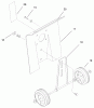 Toro 58356 - Garden Cultivator, 1997 (79000001-79999999) Ersatzteile WHEEL & GUARD ASSEMBLY