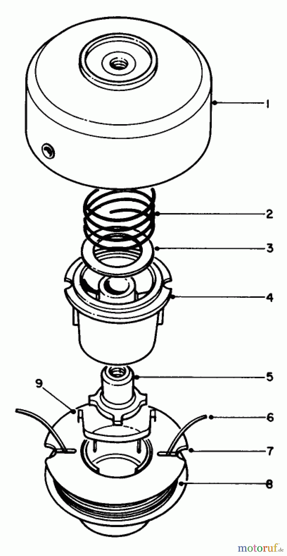  Toro Neu Trimmers, String/Brush 30910 - Toro 21cc Gas Trimmer, Deluxe, 1980 (0000001-0999999) TAP AND TRIM HEAD 41-6220 (OPTIONAL)(FOR USE ON MODEL 30910)