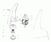 Toro 51218 (900) - 900 Electric Trimmer, 1981 (1000001-1999999) Ersatzteile MOTOR AND HOUSING ASSEMBLY