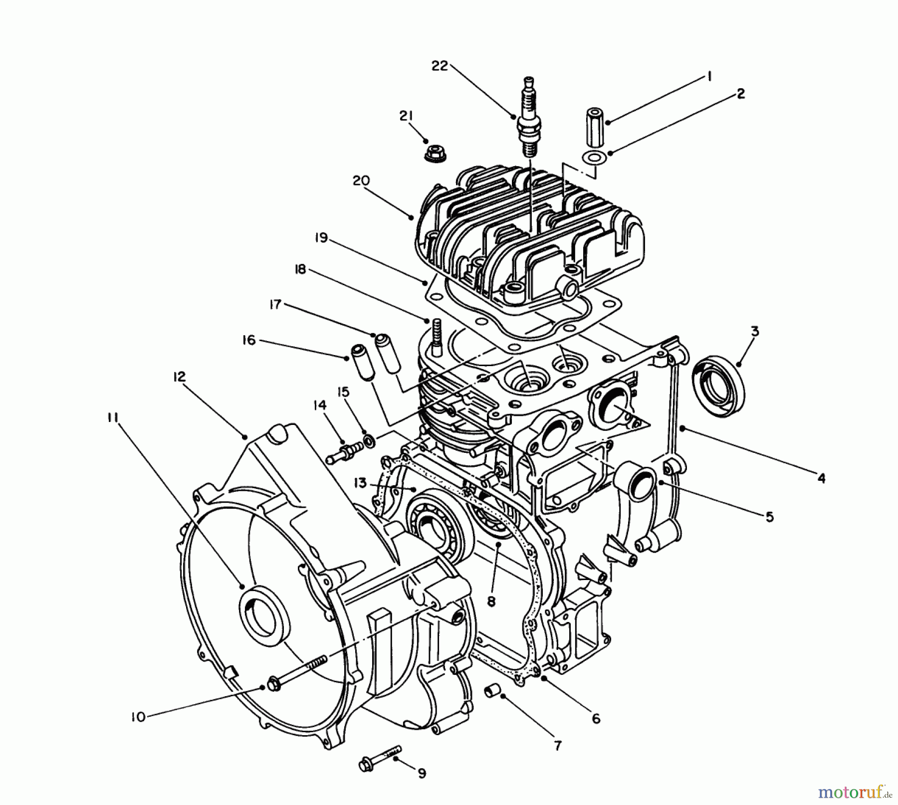 Toro Neu Generators 62040 (T4000D) - Toro Generator, T4000D, 1988 (8000001-8999999) ENGINE ASSEMBLY