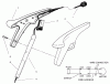 Toro 51231 - 8" Electric Trimmer, 1998 (890031744-899999999) Ersatzteile HANDLE ASSEMBLY