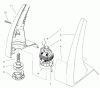 Toro 51231 - 8" Electric Trimmer, 1998 (890031744-899999999) Ersatzteile MOTOR & HOUSING ASSEMBLY