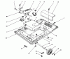 Toro 62040 (T4000D) - Generator, T4000D, 1988 (8000001-8999999) Ersatzteile FRAME ASSEMBLY