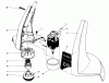 Toro 51245 (1010) - 1010 Electric Trimmer, 1985 (5000001-5999999) Ersatzteile MOTOR AND HOUSING ASSEMBLY