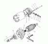 Toro 62040 (T4000D) - Generator, T4000D, 1988 (8000001-8999999) Ersatzteile STARTER MOTOR ASSEMBLY