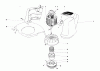 Toro 51316 (1100) - 1100 Electric Trimmer, 1981 (1000001-1999999) Ersatzteile MOTOR & HOUSING ASSEMBLY