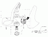 Toro 51318 (1100) - 1100 Electric Trimmer, 1981 (1000001-1999999) Ersatzteile MOTOR AND HOUSING ASSEMBLY