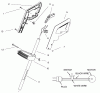 Toro 51324 - 12" Electric Trimmer, 1997 (79000001-79999999) Ersatzteile HANDLE ASSEMBLY