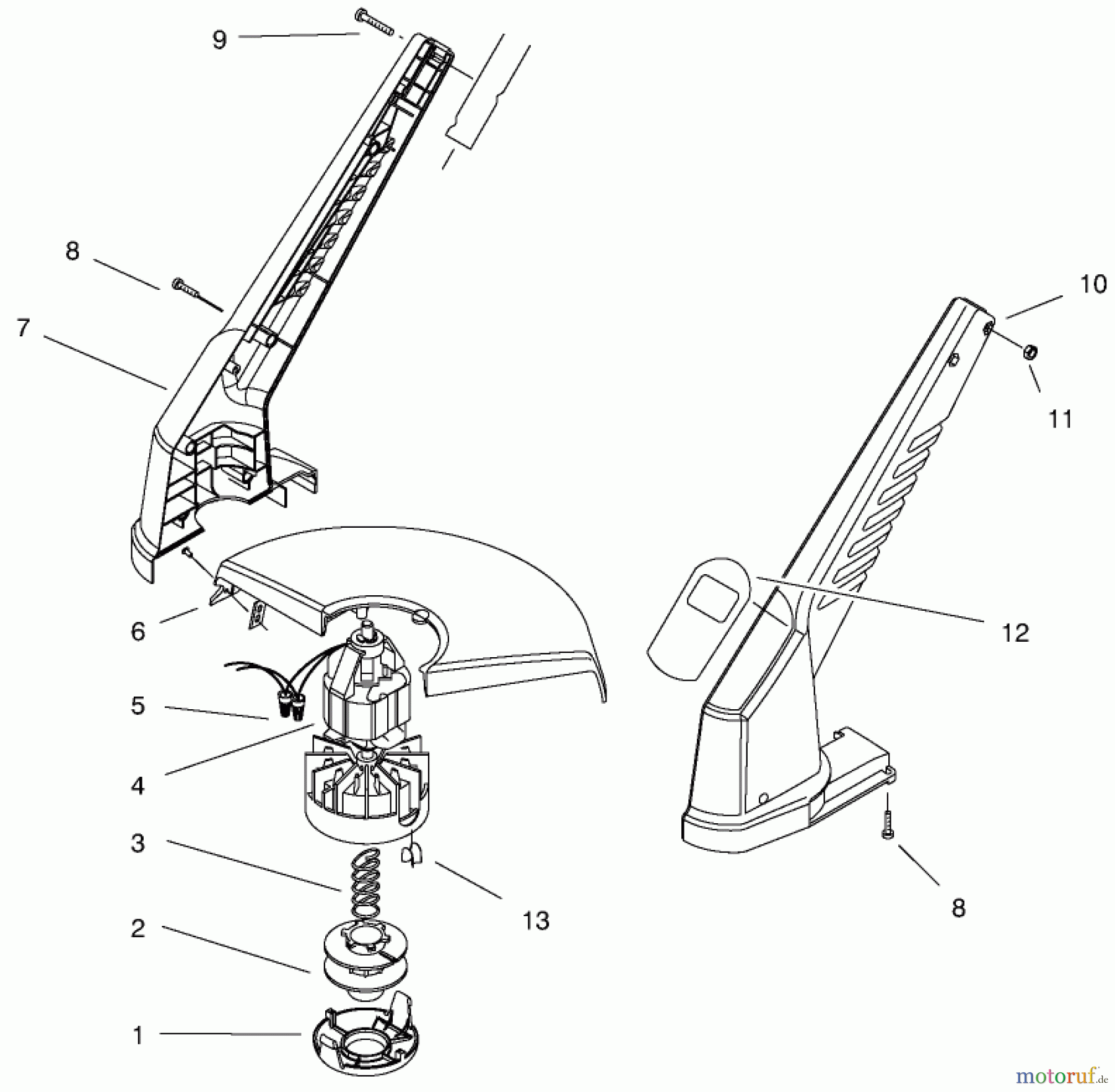 Toro Neu Trimmers, String/Brush 51324 - Toro 12