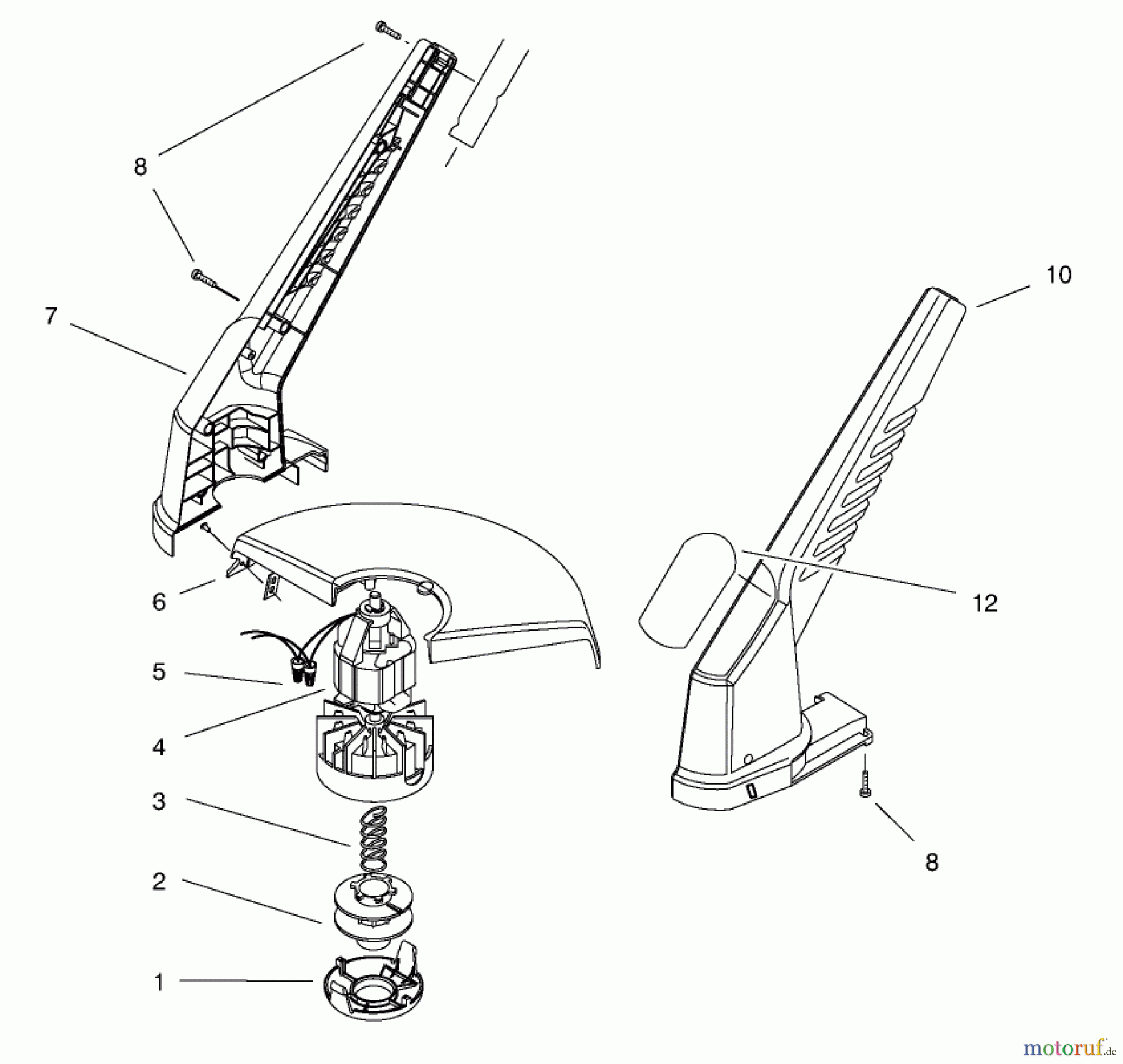 Toro Neu Trimmers, String/Brush 51324 - Toro 12