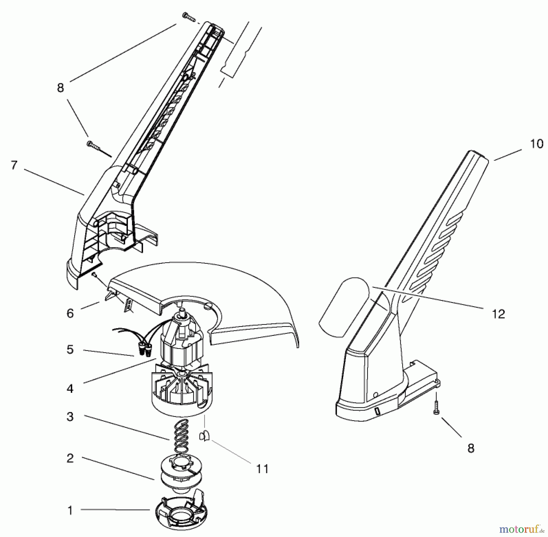 Toro Neu Trimmers, String/Brush 51332 - Toro 12