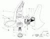Toro 51325 (1100) - 1100 Electric Trimmer, 1989 (9000001-9999999) Ersatzteile MOTOR AND HOUSING ASSEMBLY