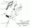 Toro 51326 - 12" Electric Trimmer, 1995 (59000001-59999999) Ersatzteile HANDLE ASSEMBLY