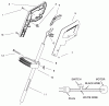 Toro 51326 - 12" Electric Trimmer, 1997 (790000001-799999999) Ersatzteile HANDLE ASSEMBLY