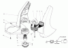 Toro 51328 (1100) - 1100 Electric Trimmer, 1990 (0000001-0999999) Ersatzteile MOTOR AND HOUSING ASSEMBLY