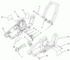 Toro 51803 - 18" Single Action Hedge Trimmer, 1998 (890000001-899999999) Ersatzteile HOUSING AND HANDLE ASSEMBLY