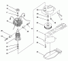 Toro 51803 - 18" Single Action Hedge Trimmer, 1998 (890000001-899999999) Ersatzteile MOTOR AND BLADE ASSEMBLY
