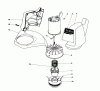 Toro 51425 (1200) - 1200 Electric Trimmer, 1982 (2000001-2999999) Ersatzteile MOTOR AND HOUSING ASSEMBLY