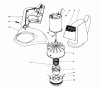 Toro 51425 (1200) - 1200 Electric Trimmer, 1984 (4000001-4999999) Ersatzteile MOTOR AND HOUSING ASSEMBLY