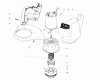 Toro 51430 (1210) - 1210 Electric Trimmer, 1987 (7000001-7999999) Ersatzteile MOTOR AND HOUSING ASSEMBLY