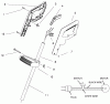 Toro 51443 - 14" Electric Trimmer, 1997 (790000001-799999999) Ersatzteile HANDLE ASSEMBLY