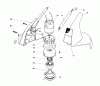 Toro 51550 - Cordless Trimmer, 1979 (9103641-9999999) Ersatzteile MOTOR HOUSING ASSEMBLY