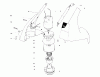 Toro 51555 (710) - 710 Electric Trimmer, 1987 (7000001-7999999) Ersatzteile MOTOR HOUSING ASSEMBLY