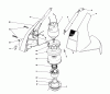 Toro 51555 (710) - 710 Electric Trimmer, 1988 (8000001-8999999) Ersatzteile MOTOR HOUSING ASSEMBLY