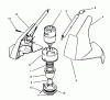 Toro 51556 - 7" Cordless Trimmer, 1995 (59000001-59999999) Ersatzteile MOTOR HOUSING ASSEMBLY