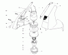 Toro 51560C (CL 710) - CL 710 Electric Trimmer, 1987 (7000001-7999999) Ersatzteile MOTOR HOUSING ASSEMBLY