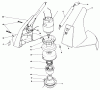 Toro 51561 (710) - 710 Electric Trimmer, 1990 (0000001-0999999) Ersatzteile MOTOR HOUSING ASSEMBLY