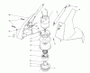 Toro 51561 (710) - 710 Electric Trimmer, 1991 (1000001-1999999) Ersatzteile MOTOR HOUSING ASSEMBLY