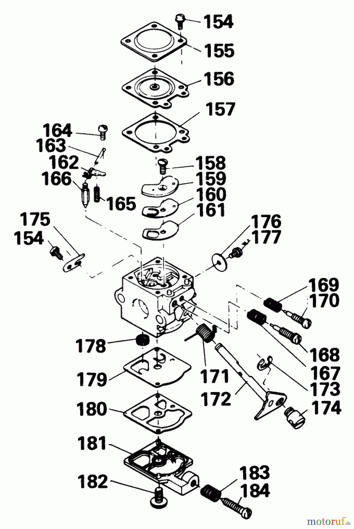  Toro Neu Trimmers, String/Brush 51600 - Toro Gas Trimmer/Weeder, 1978 (8000001-8999999) CARBURETOR ASSEMBLY