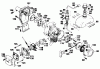 Toro 51600 - Gas Trimmer/Weeder, 1979 (9000001-9999999) Ersatzteile FUEL TANK, RECOIL STARTER & CLUTCH ASSEMBLY
