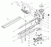 Toro 53040 - 24" Dual Action Hedge Trimmer, 1997 (7900001-7999999) Ersatzteile BLADE AND CASE ASSEMBLY