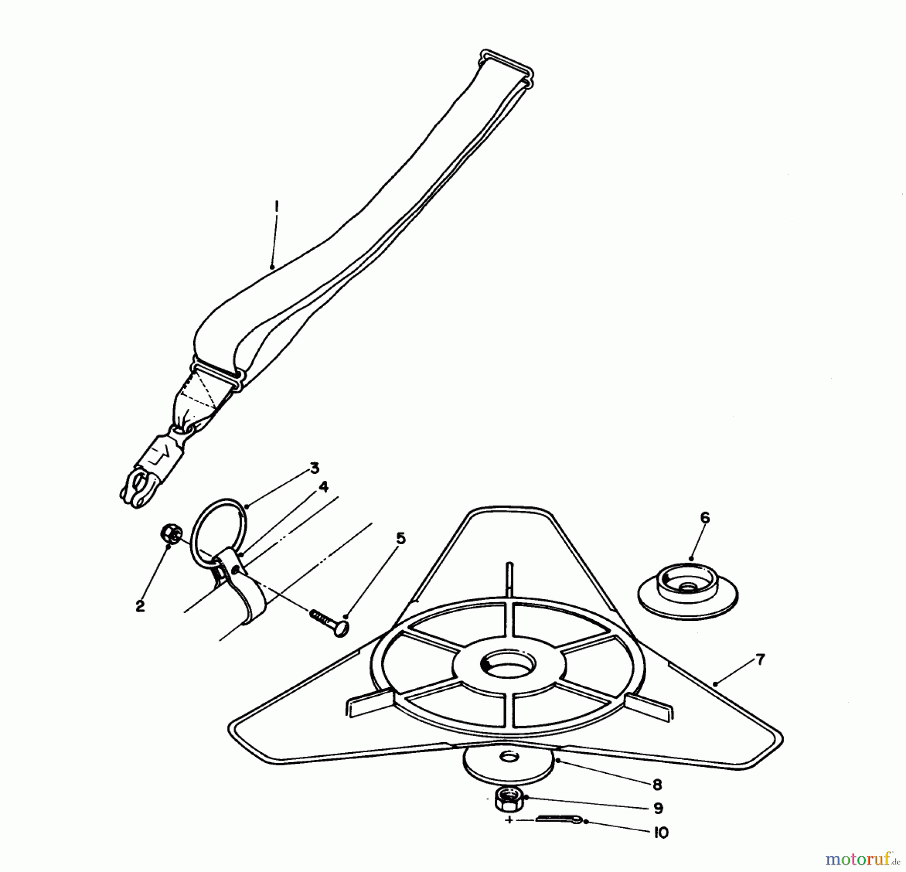 Toro Neu Trimmers, String/Brush 51606 (TC 600) - Toro TC 600 Gas Trimmer, 1982 (2000001-2999999) ACCESSORY KIT NO. 44-9870 (OPTIONAL)