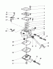 Toro 51606 (TC 600) - TC 600 Gas Trimmer, 1982 (2000001-2999999) Ersatzteile CARBURETOR ASSEMBLY