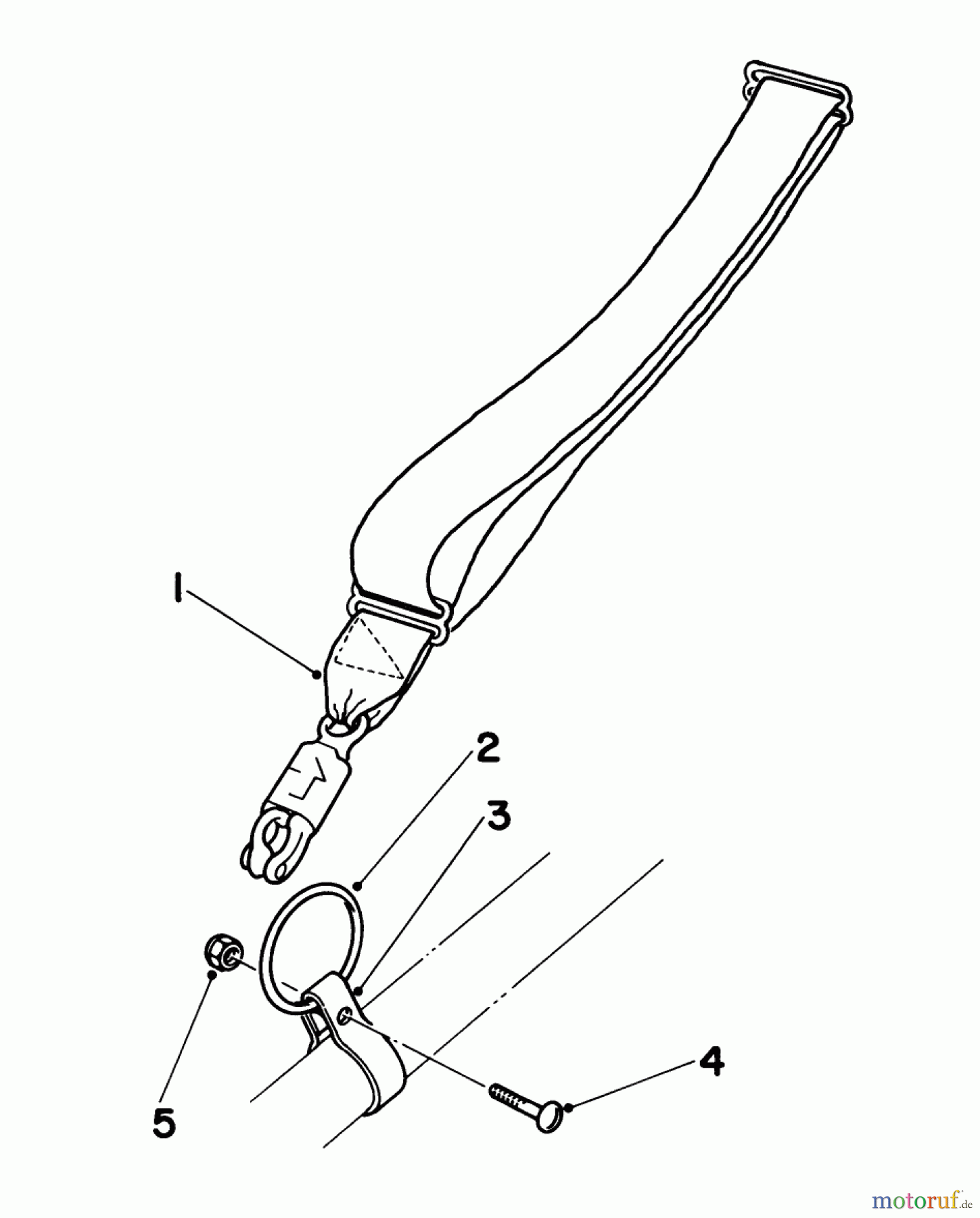  Toro Neu Trimmers, String/Brush 51607 (TC 700) - Toro TC 700 Gas Trimmer, 1983 (3000001-3999999) HARNESS, CLAMP & RING ASSEMBLY