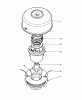 Toro 51607 (TC 700) - TC 700 Gas Trimmer, 1983 (3000001-3999999) Ersatzteile TAP AND TRIM HEAD 46-2800 (OPTIONAL)