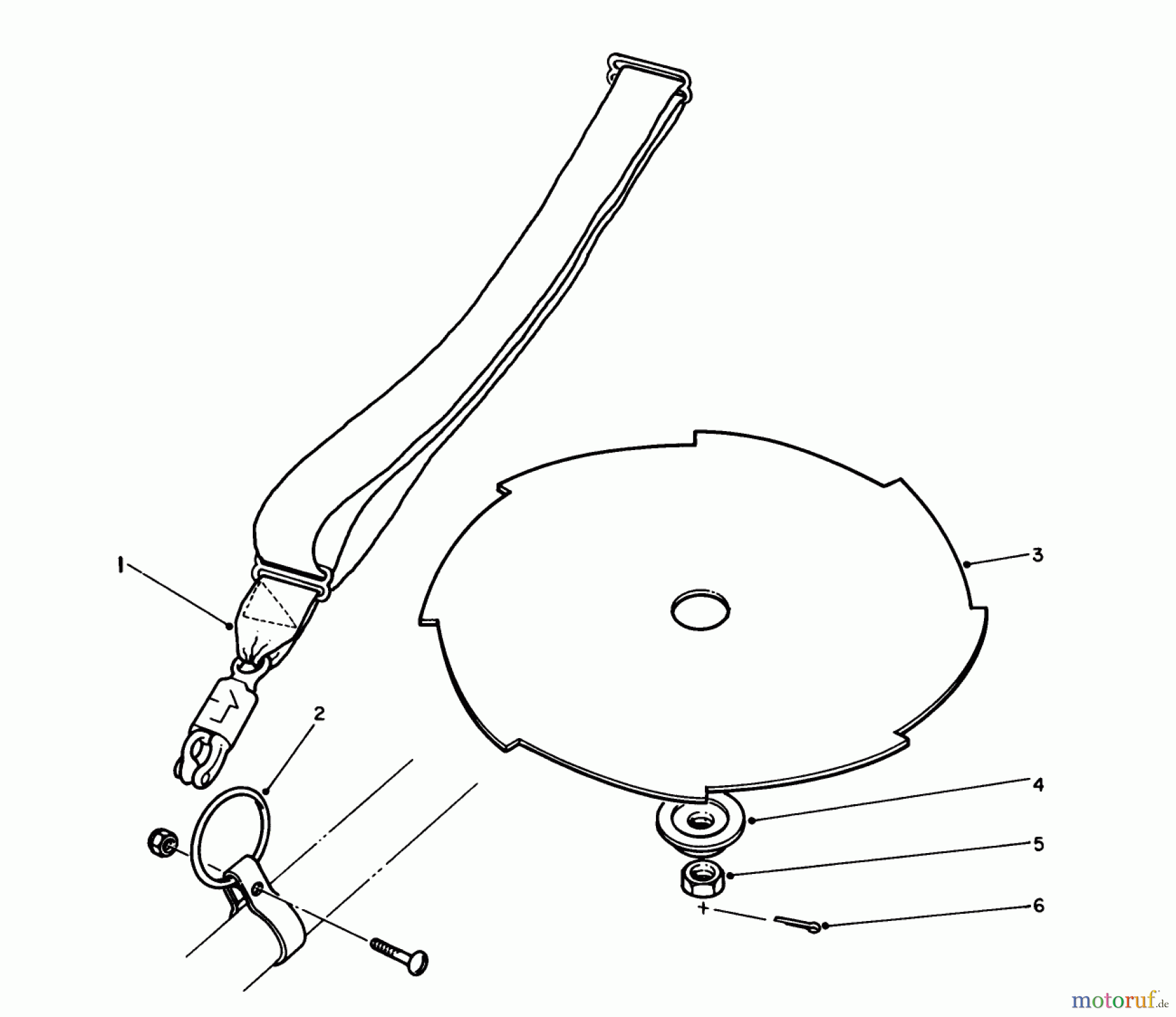 Toro Neu Trimmers, String/Brush 51607 (TC 700) - Toro TC 700 Gas Trimmer, 1984 (4000001-4999999) METAL BLADE KIT 51-0170 (OPTIONAL)