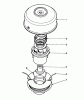 Toro 51608 (TC 800) - TC 800 Gas Trimmer, 1982 (2000001-2999999) Ersatzteile TAP & TRIM HEAD NO. 46-2800 (OPTIONAL)