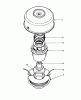 Toro 51608 (TC 800) - TC 800 Gas Trimmer, 1983 (3000001-3999999) Ersatzteile TAP & TRIM HEAD NO. 46-2800 (OPTIONAL)