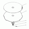 Toro 51608 (TC 800) - TC 800 Gas Trimmer, 1984 (4000001-4999999) Ersatzteile SAW BLADE AND BRUSH BLADE (OPTIONAL)